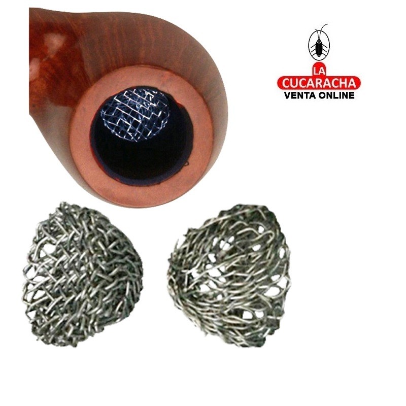 T-30853-PACK 10-REJILLAS METALICAS EVITAR OBSTRUCCIONES CAZOLETA PIPAS.
