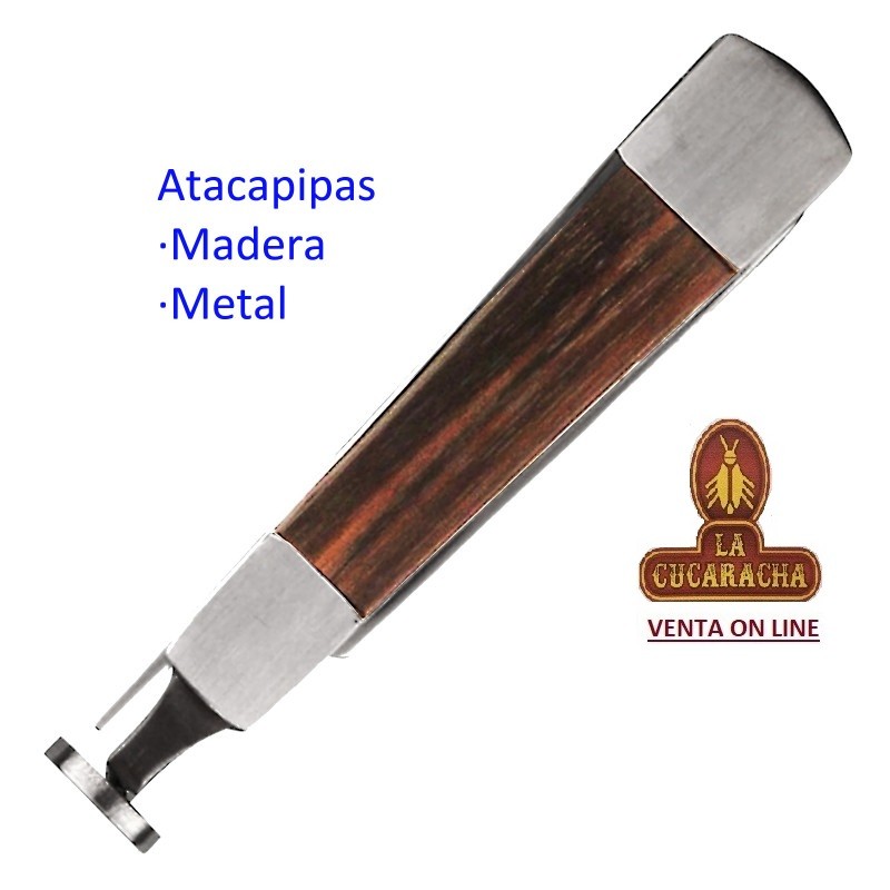 TG-04009-Atacapipas fumar cromo mate y madera.