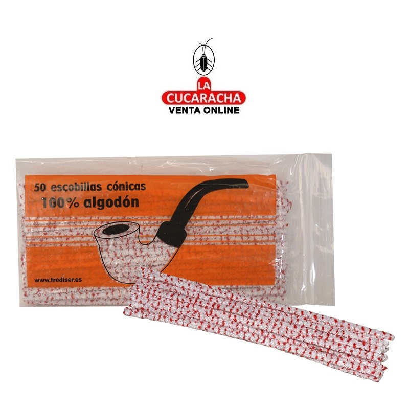 T-30181-PACK 12-BOLSA 50 ESCOBILLAS ABRASIVAS LIMPIA PIPAS.