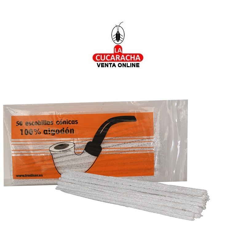 T-30042-PACK 12 BOLSAS 50 ESCOBILLAS CÓNICAS LIMPIAPIPAS.