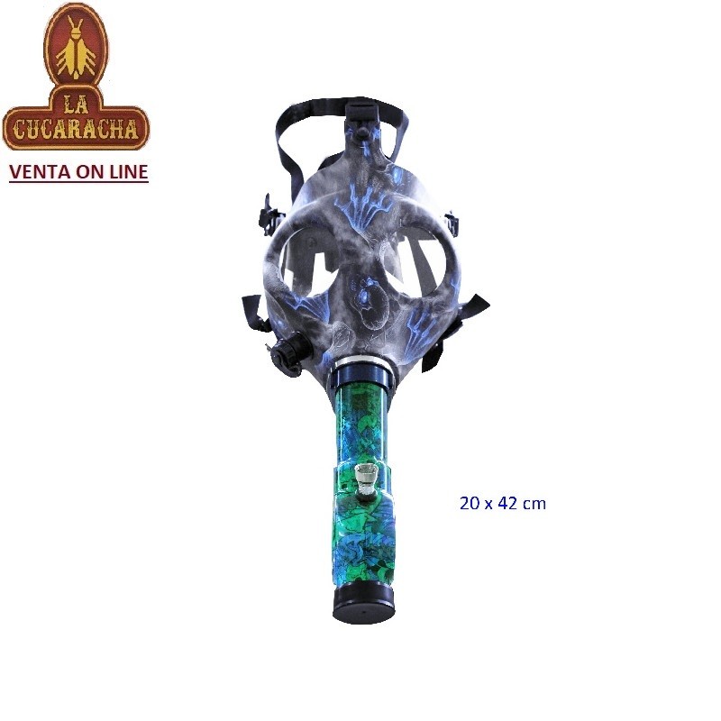 TG-45886-BONGS VERDE CON MASCARA LATEX GRIS.