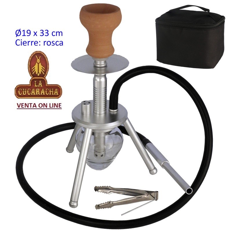 TG-40893-PIPA AGUA 33CM PLATA