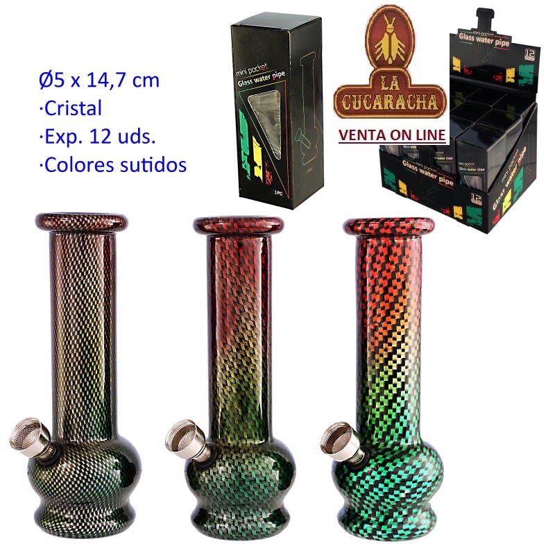 TG-45849-BONGS CRISTAL 14,7CM. SURTIDOS CAJA 12.