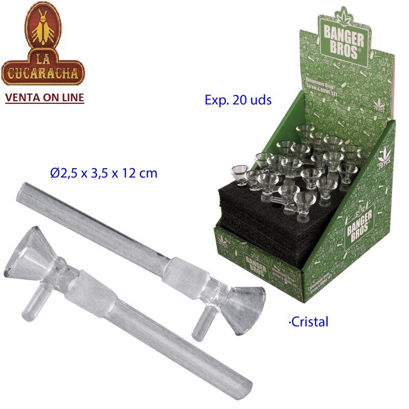 TG-45271-BONGS BANGERS CRISTAL 12CM. CAJA 20.