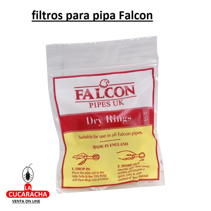 T-30026-FALCON-CAJA 12 BOLSAS 25 FILTROS PARA PIPA STANDAR Y EXTRA.