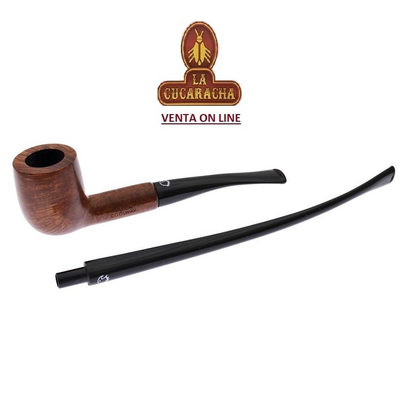 FWBT-21052-FALCON-PIPA FUMAR BENT BILLIARD LISA CHURCHWARDEN COOLWAY 82-6MM DOBLE PISADIENTES.