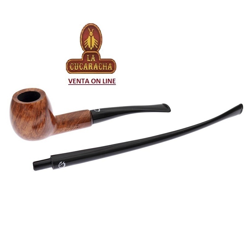 FWBT-21053-FALCON-PIPA FUMAR BENT BILLIARD LISA CHURCHWARDEN COOLWAY 84-6MM DOBLE PISADIENTES.