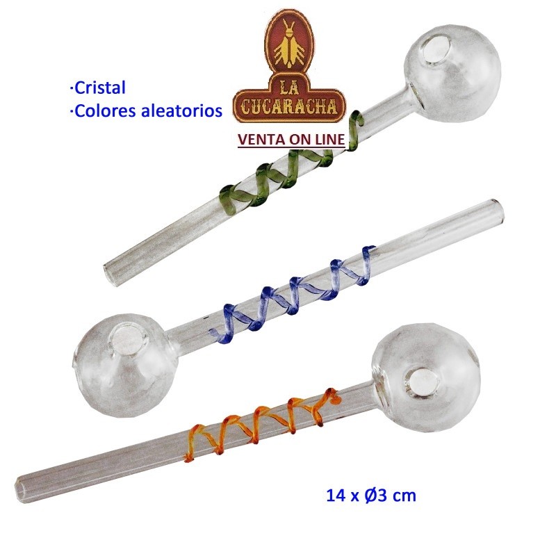 TG-45337-PACK 12-PIPAS HIERBA CRISTAL 14X3CM. COLORES.