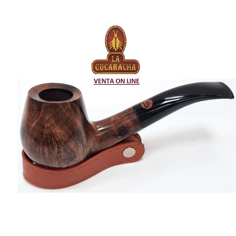 BC-23008-LA CUCARACHA-PIPA FUMAR BENT BILLIARD BRANDY LISA.