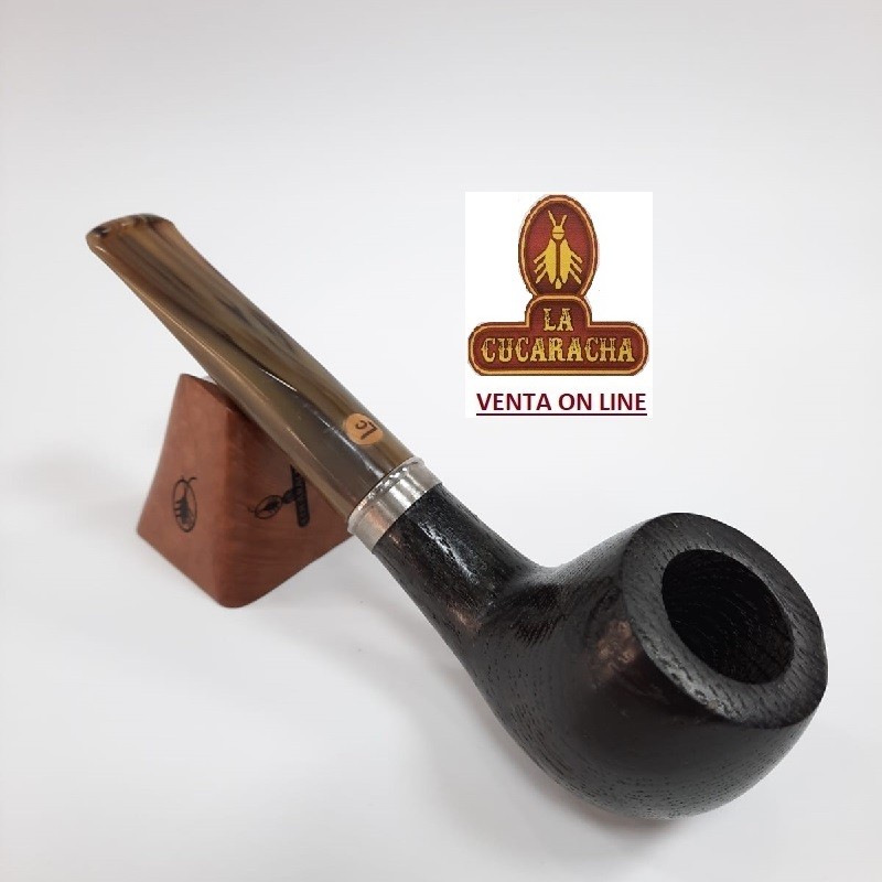 BC-LCS3003-LA CUCARACHA-PIPA FUMAR BILLIAR LISA MORTA.