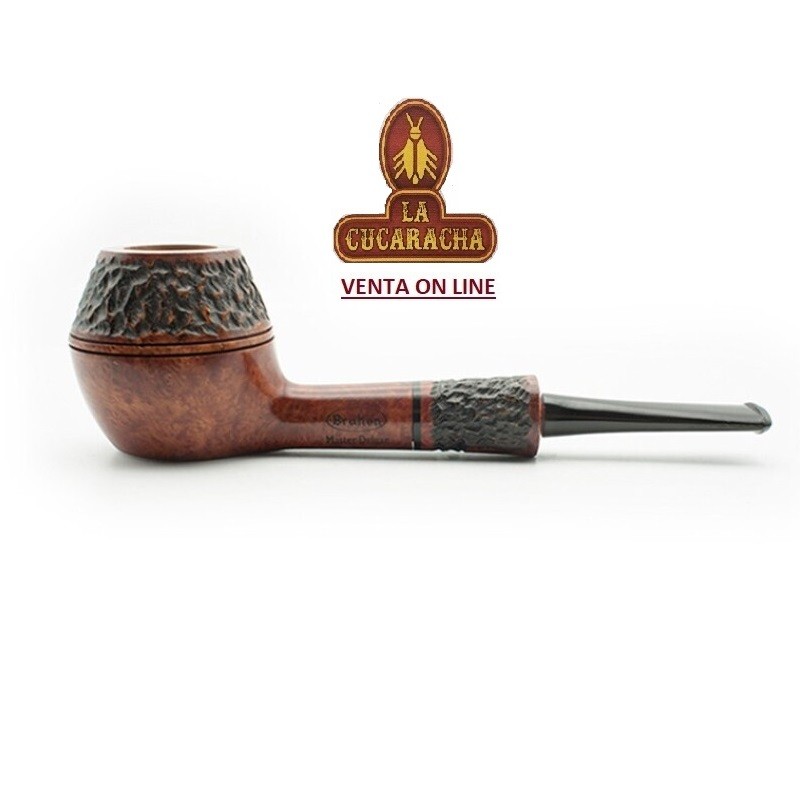 GT-20998-BRUKEN-PIPA FUMAR BULLDOG-RHODESIAN BULLCAP MITAD RUGOSA MASTER DELUXE 1005.