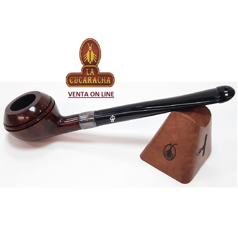GC-KLD411-PETERSON-PIPA FUMAR BULLDOG RHODESIAN P-LIP LISA KILDARE SILVER MOUNTED 411.