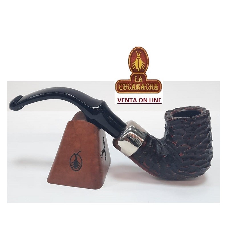BC-SSR313-PETERSON-PIPA FUMAR BENT BILLIARD P-LIP RUGOSA SYSTEM STANDARD 313.