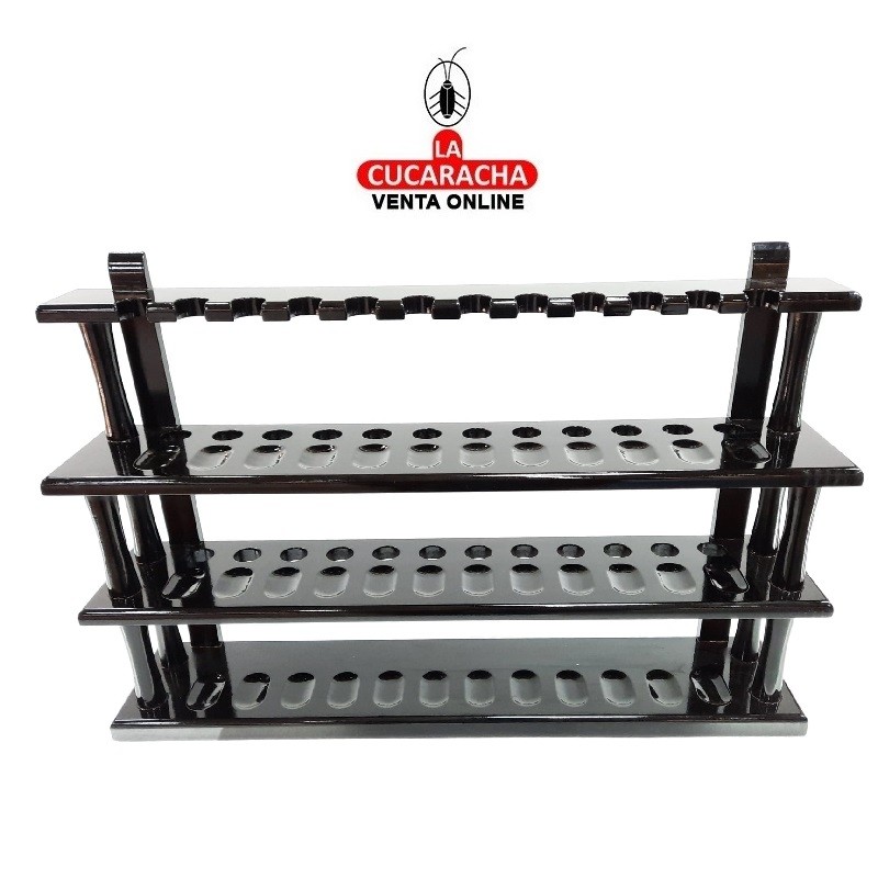C-0232530000001-PIPERO 36 REPOSAPIPAS MADERA COLOR NEGRO.
