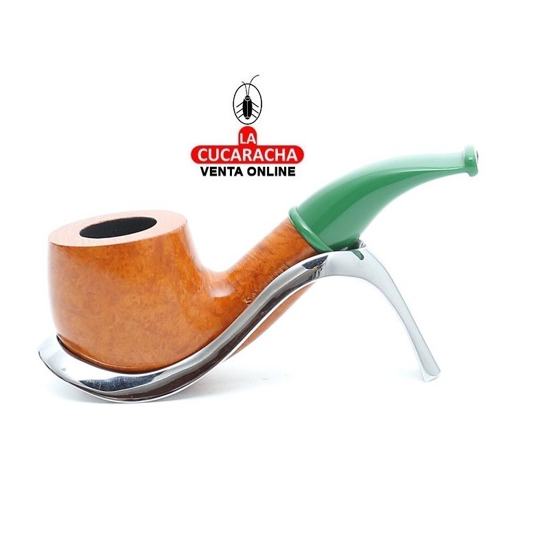 BC-P364LNAV.9-601-SAVINELLI-PIPA FUMAR BENT BILLIARD LISA MINI LISCIA 601 VERDE.