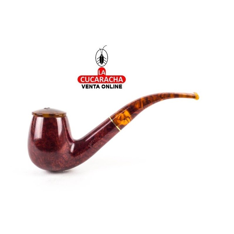 BC-P193L.9-602-SAVINELLI-PIPA FUMAR BENT BILLIARD LISA TORTUGA 602.