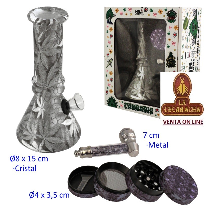 TG-33150-SET BONGS GRINDER PIPA.