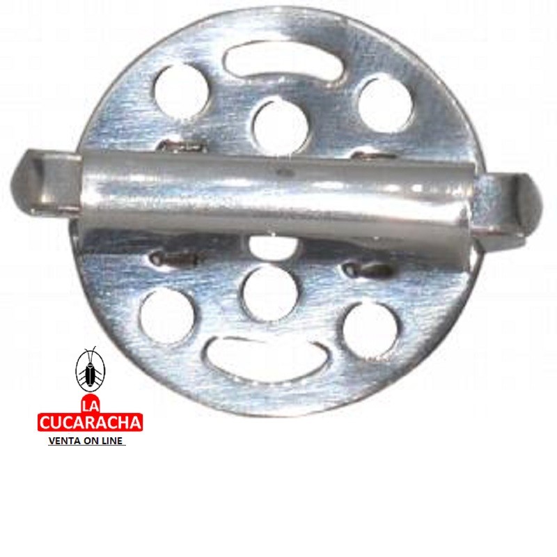T-30396-PACK 10-TAPADERAS METAL PARA PIPAS.