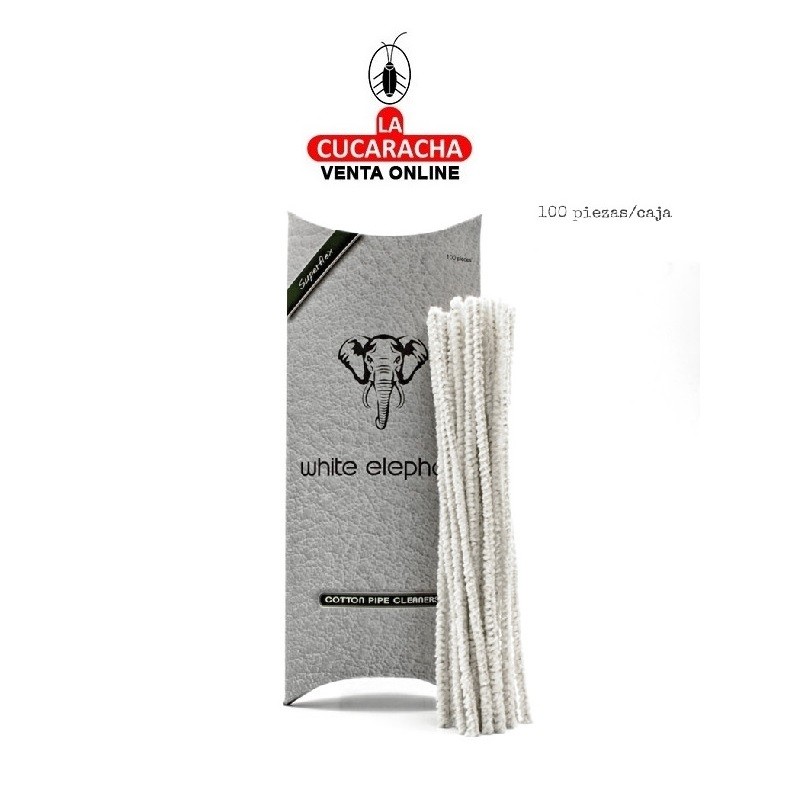 TG-46939-WE-PACK 12-CAJA 100 ESCOBILLAS LIMPIA PIPAS ALGODON.